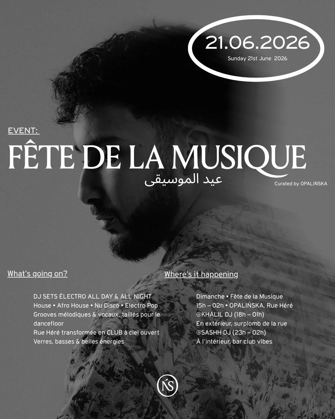 Affiche : Fête de la musique, Khalil DJ et Sashh